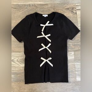 Lelis bow sweater top